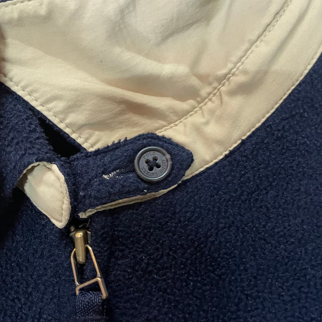 90s 폴로 랄프로렌 후리스 자켓 네이비 XL 상품이미지4