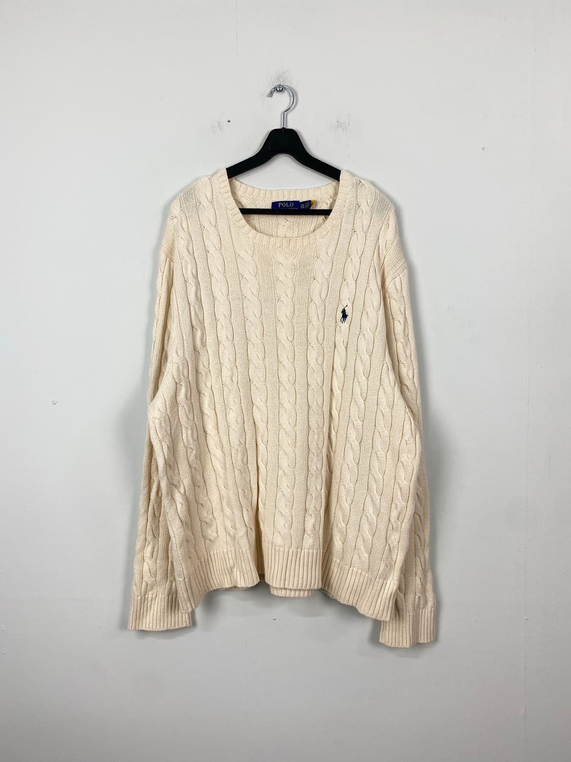 폴로 랄프로렌 아이보리 꽈배기 니트 XXL <597> 상품이미지1