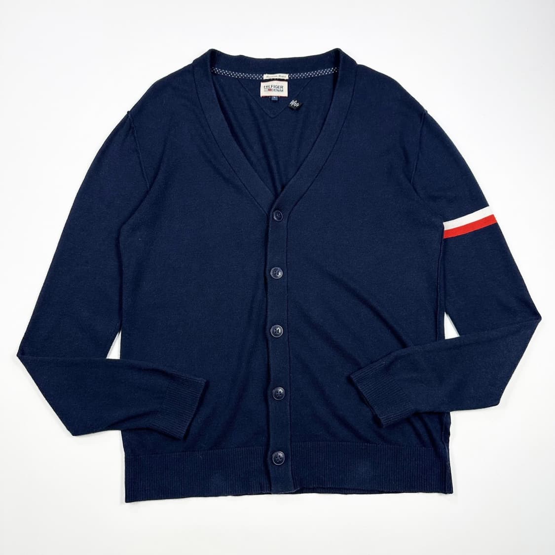 타미힐피거 플래그 네이비 니트 가디건 (L) 상품이미지2