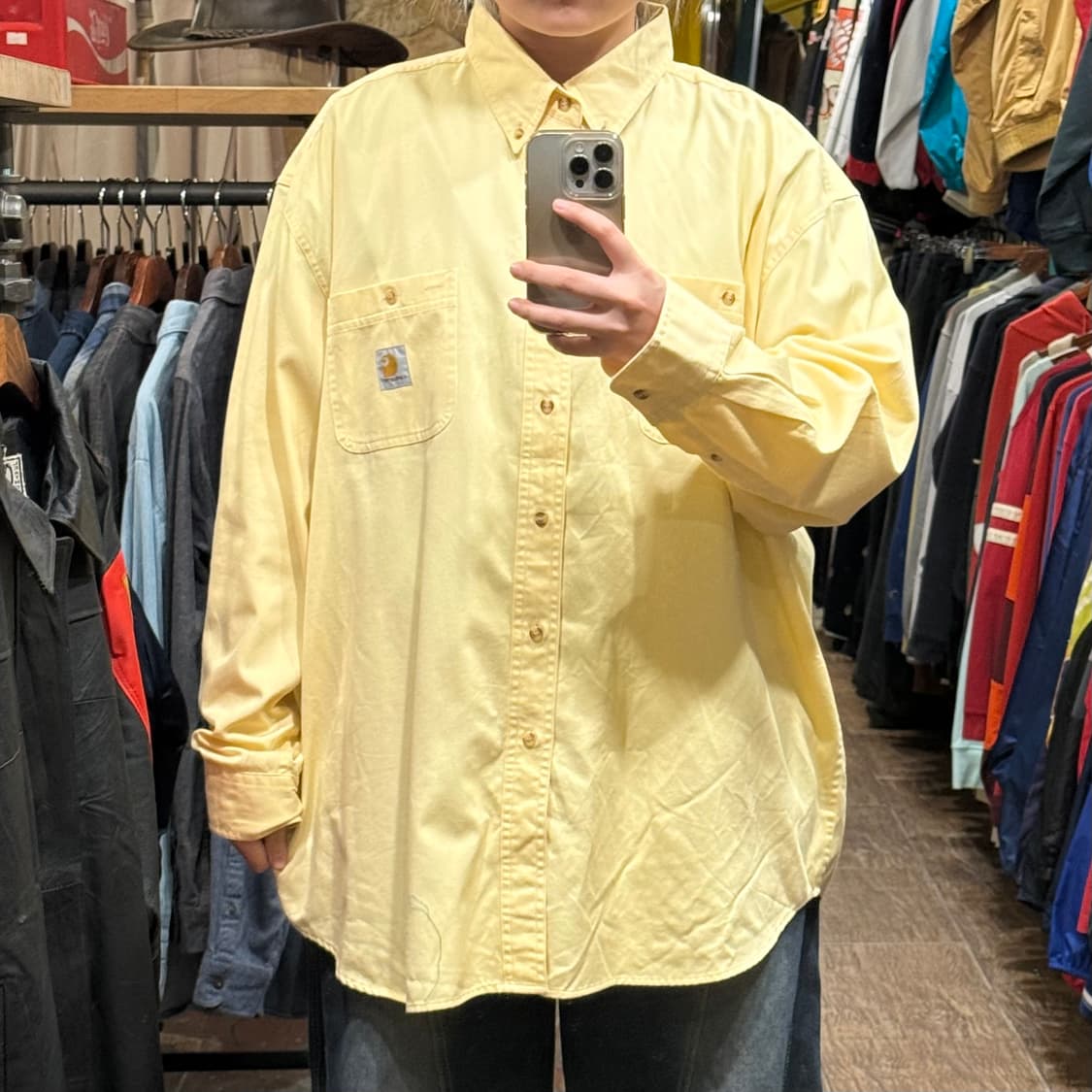 [HI] 칼하트 긴팔셔츠 옐로우  상품이미지1