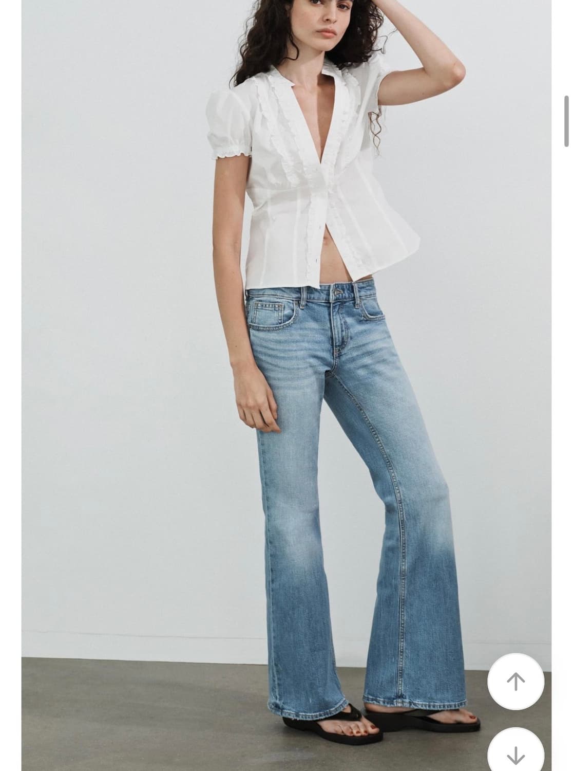 자라 로우라이즈 부츠컷팬츠 상품이미지4