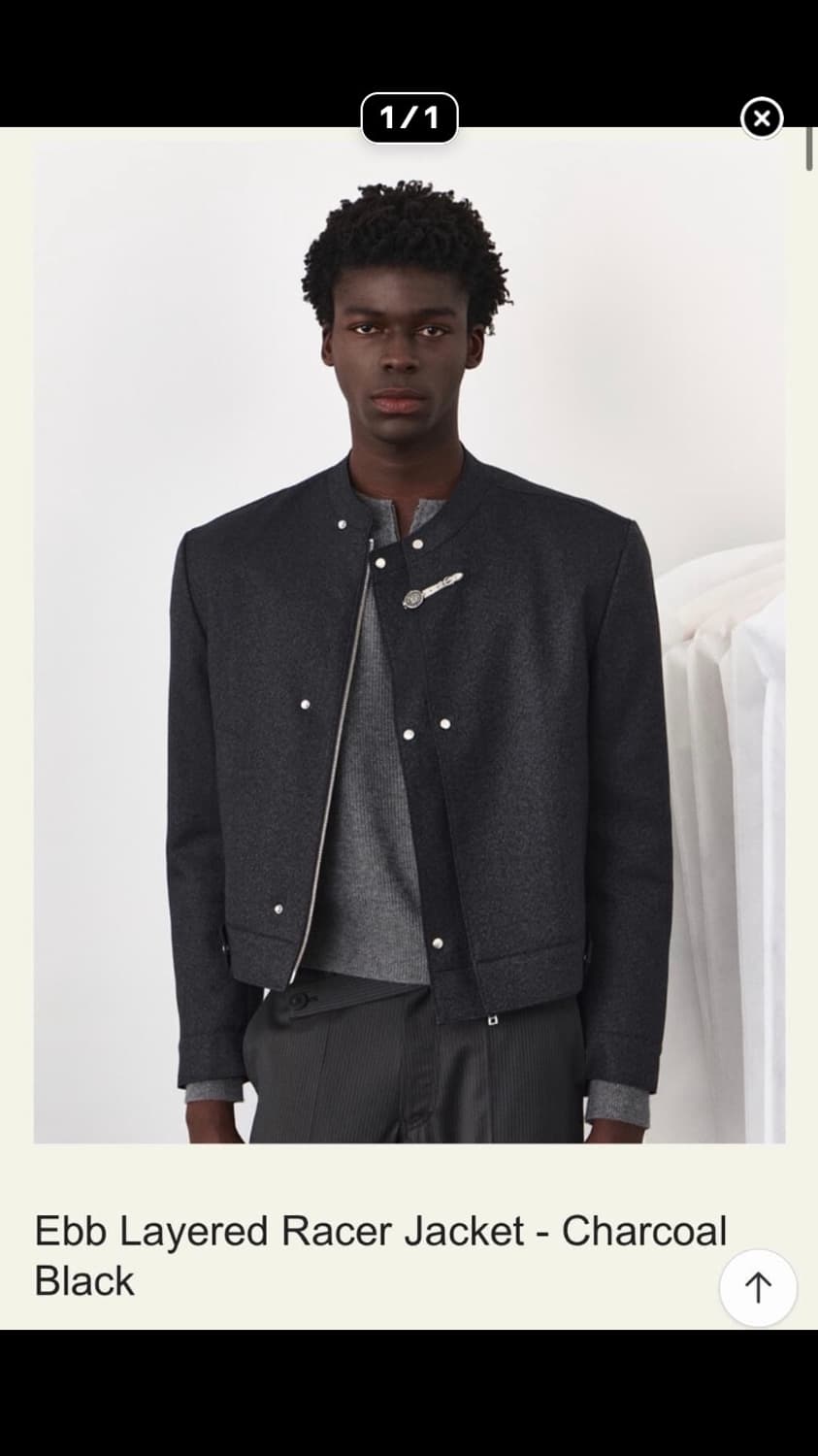 웨이비니스 레이서 자켓 블랙 사이즈 1 새상품 판매합니다 상품이미지3