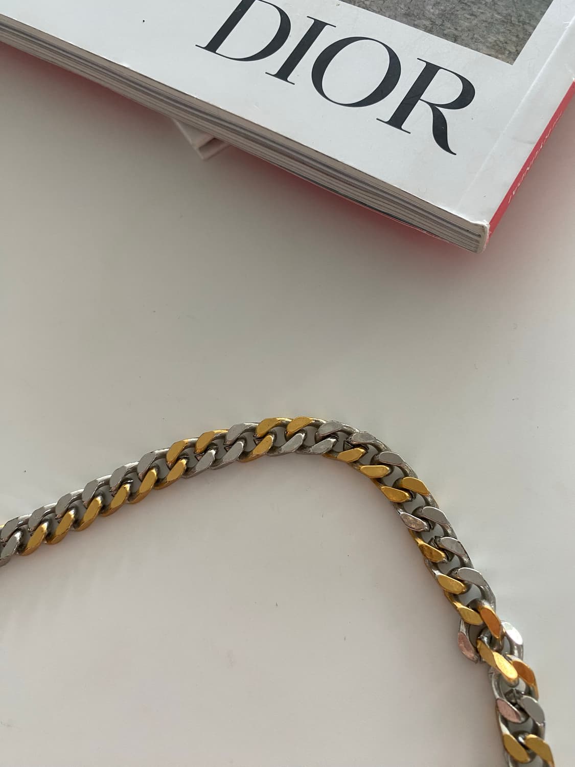 18k금도금 콤비 체인 팔찌 빈티지 상품이미지3