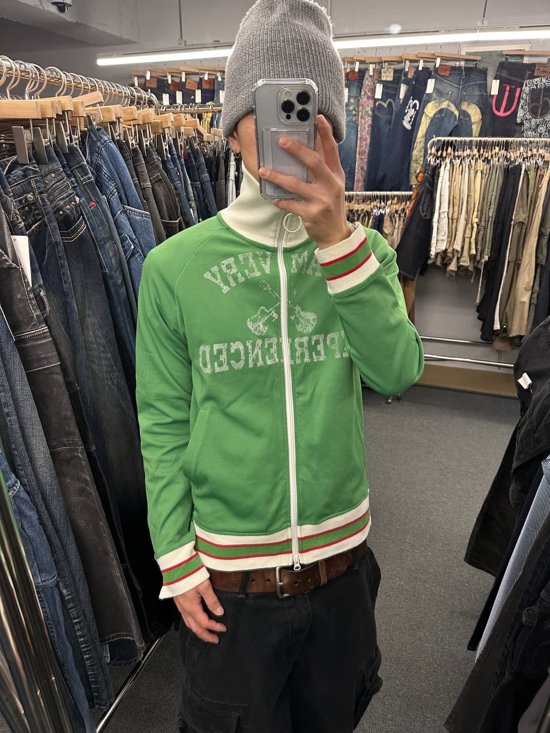 PPFM 빈티지 y2k 져지 집업 상품이미지1