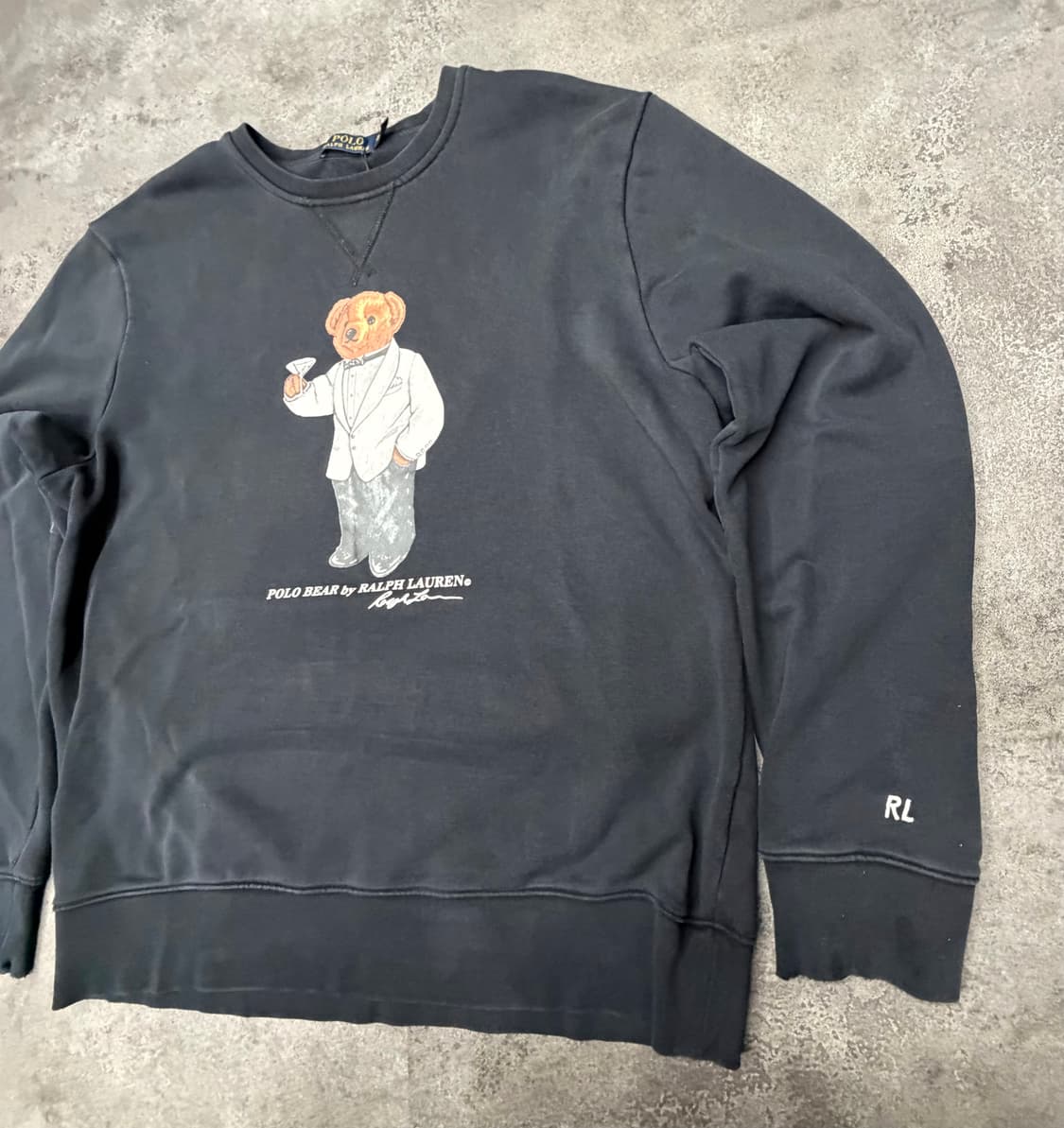 폴로 랄프로렌 폴로베어 블랙 맨투맨 상품이미지4