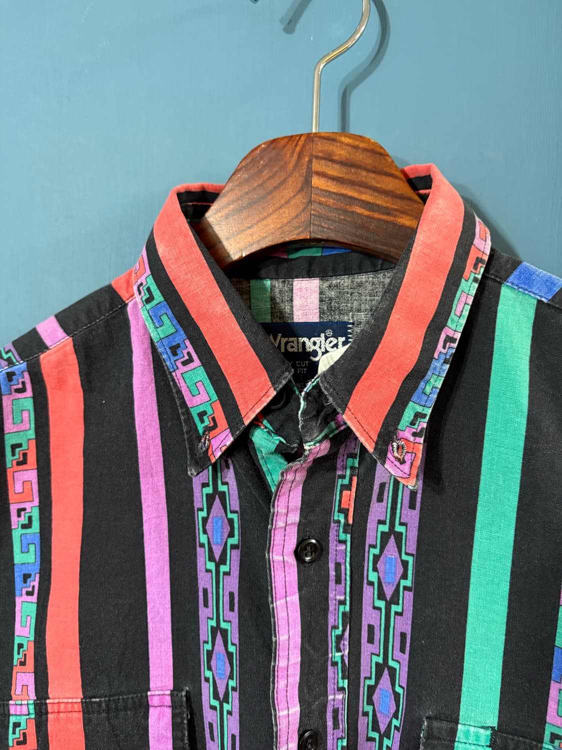 90‘s Wrangler  Brushpopper western Shirt 상품이미지3