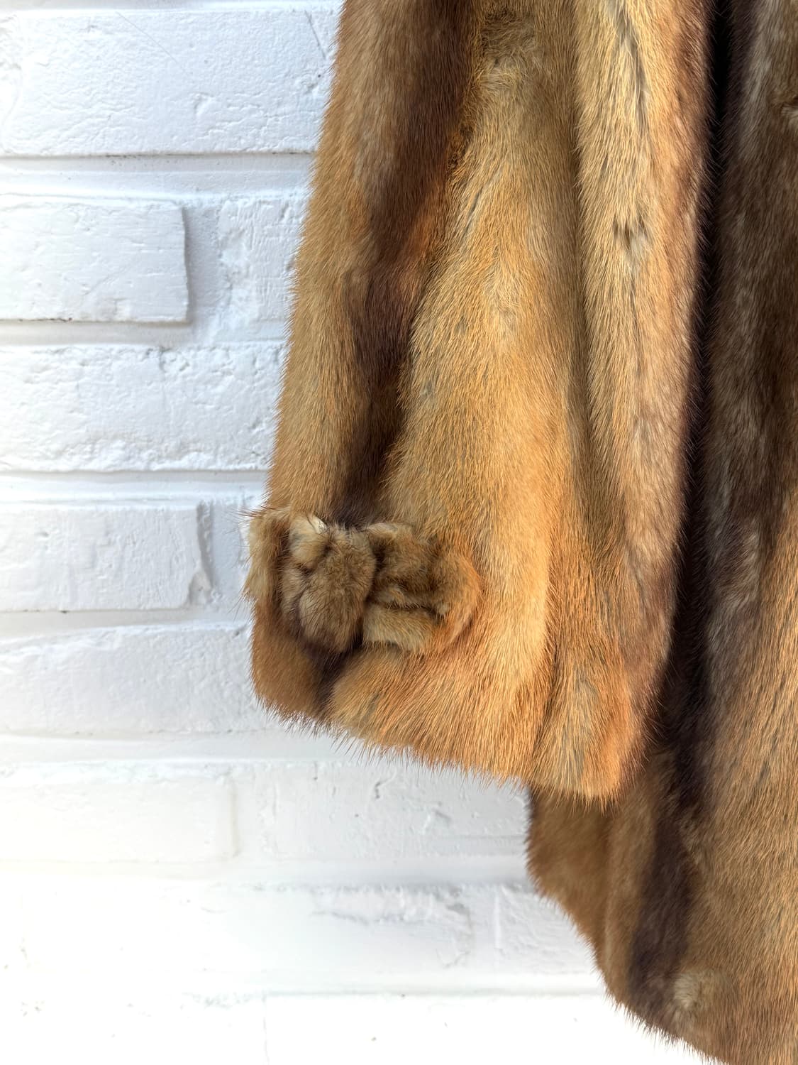 브라운 밍크 하프 퍼자켓 상품이미지5