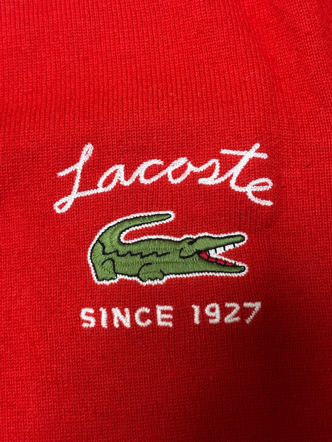 라코스테 레드 빅로고 니트 상품이미지1