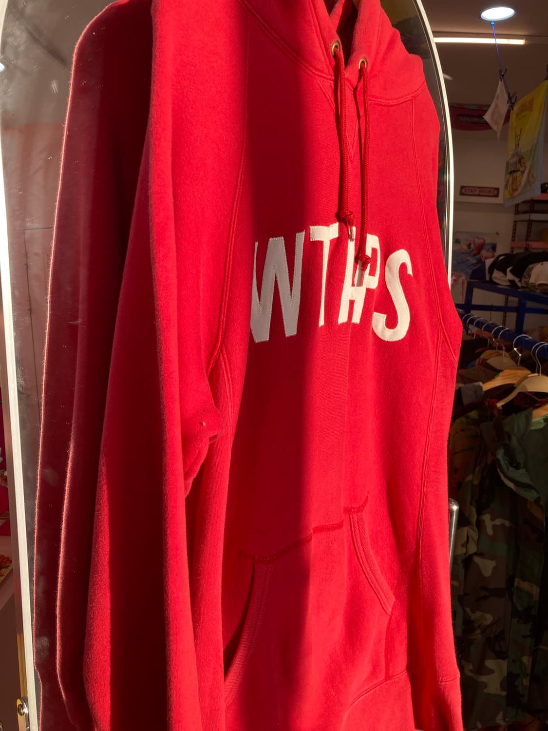 Wtaps 레드 롱 후디 상품이미지4