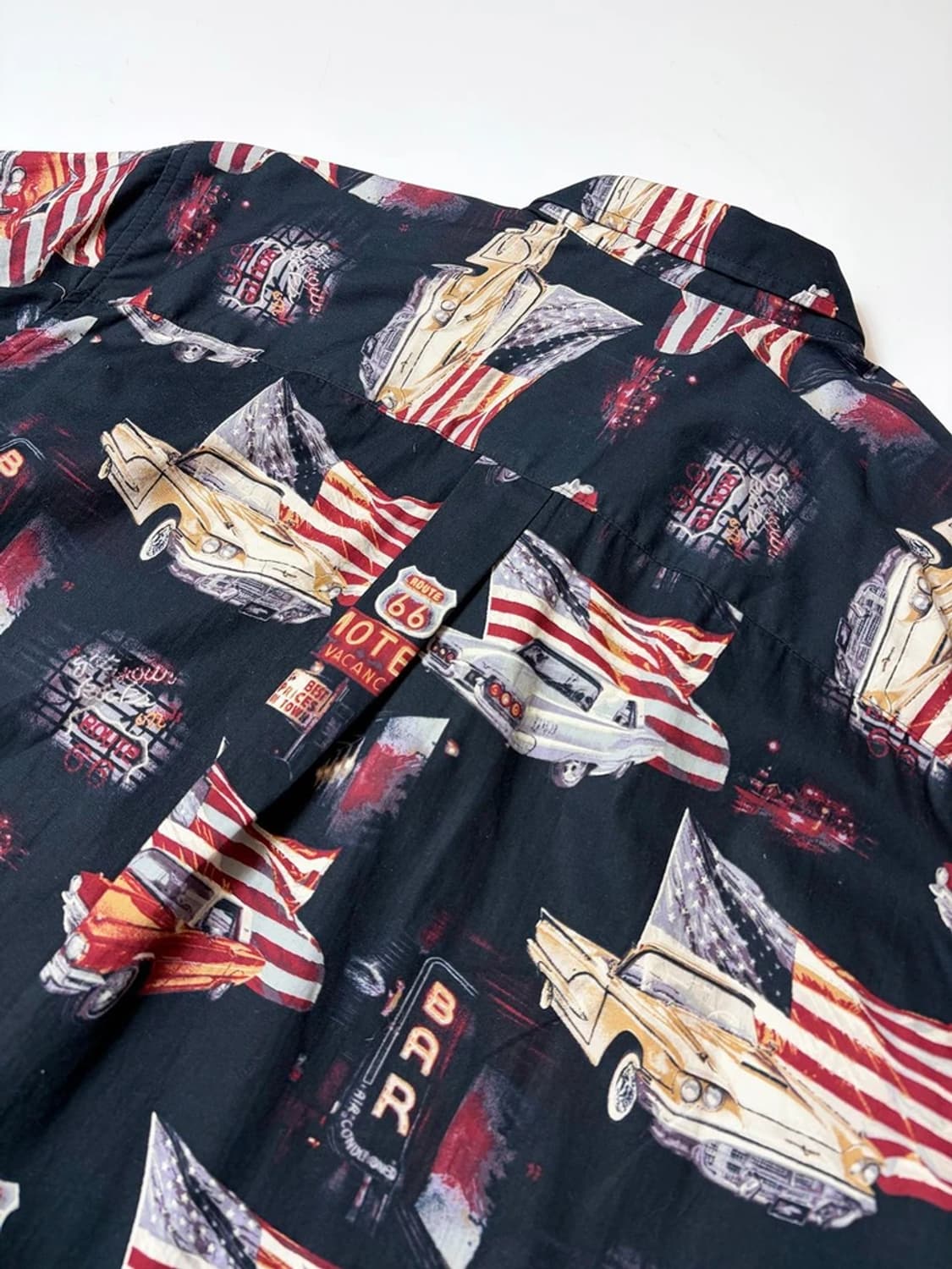 HARBOR BAY 00's 성조기 하와이안 숏 슬리브 셔츠 PN9208 상품이미지4