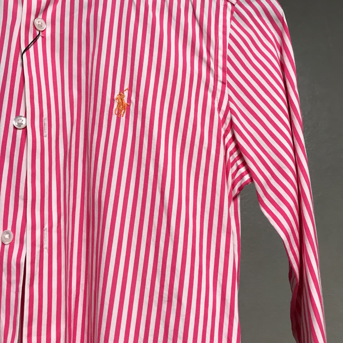 폴로 랄프로렌 스트라이프 셔츠 핑크 2(W) 상품이미지4