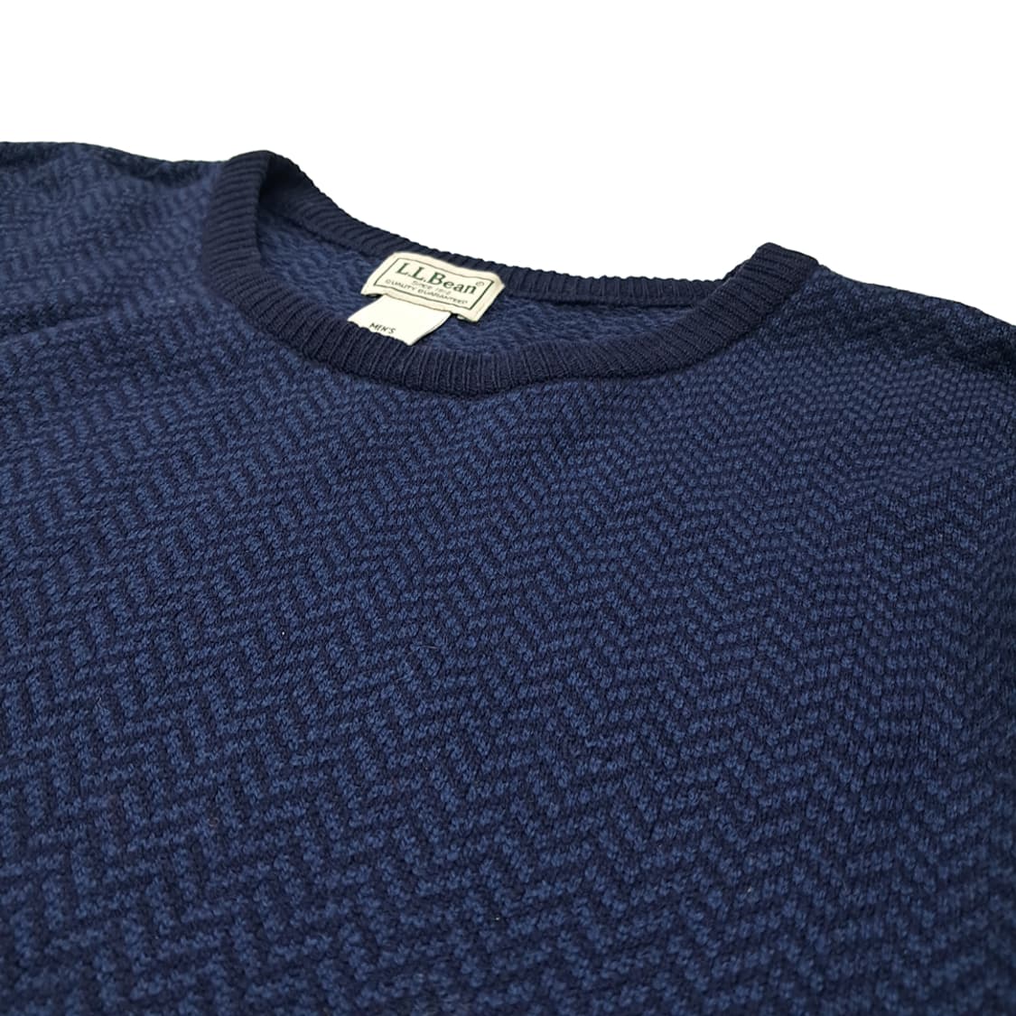CL102 L 엘엘빈 다크 네이비 버드아이 크루넥 니트 상품이미지4