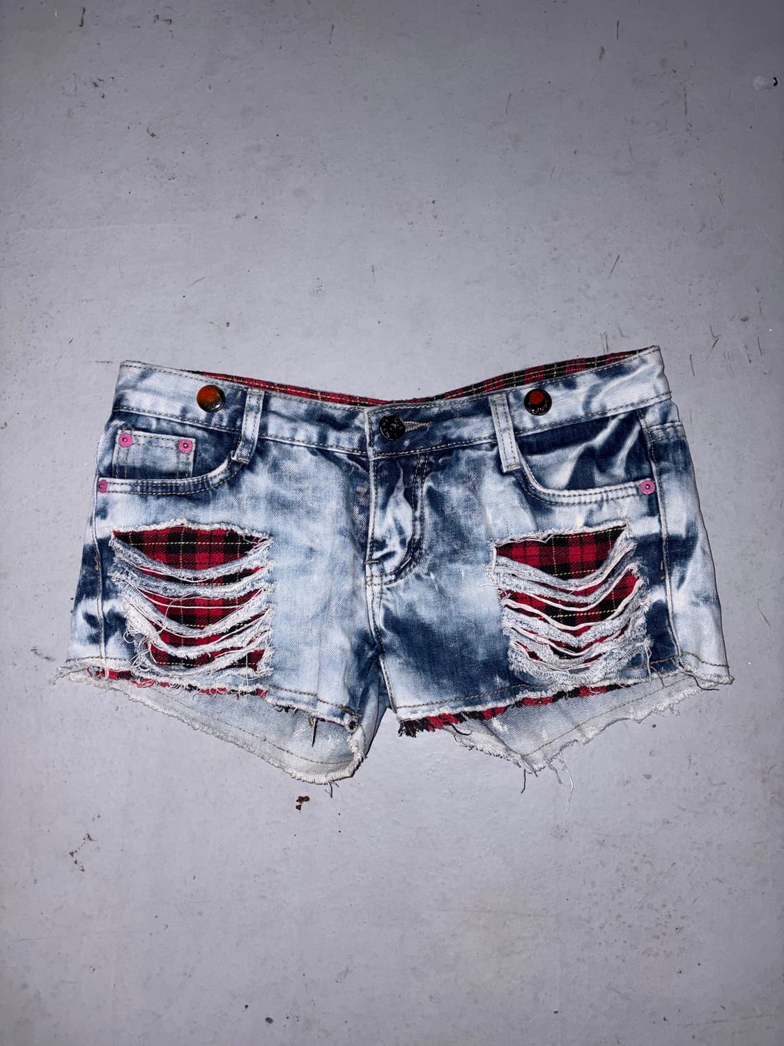 🎸라이트 블루 데미지 데님 숏츠🎸 상품이미지3