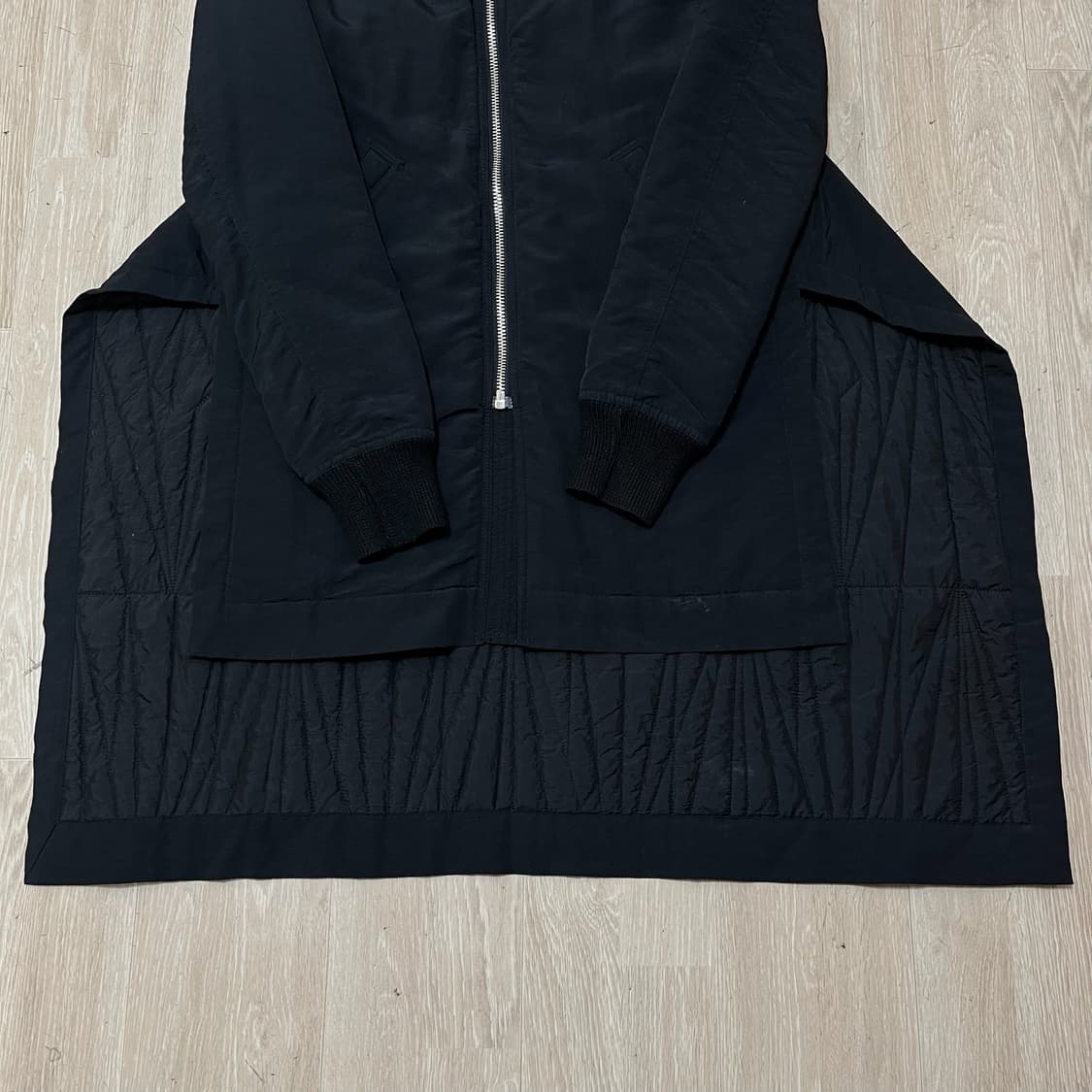 릭오웬스 15FW 다크쉐도우 롱 플라이트 봄버 자켓 원피스 S 상품이미지5