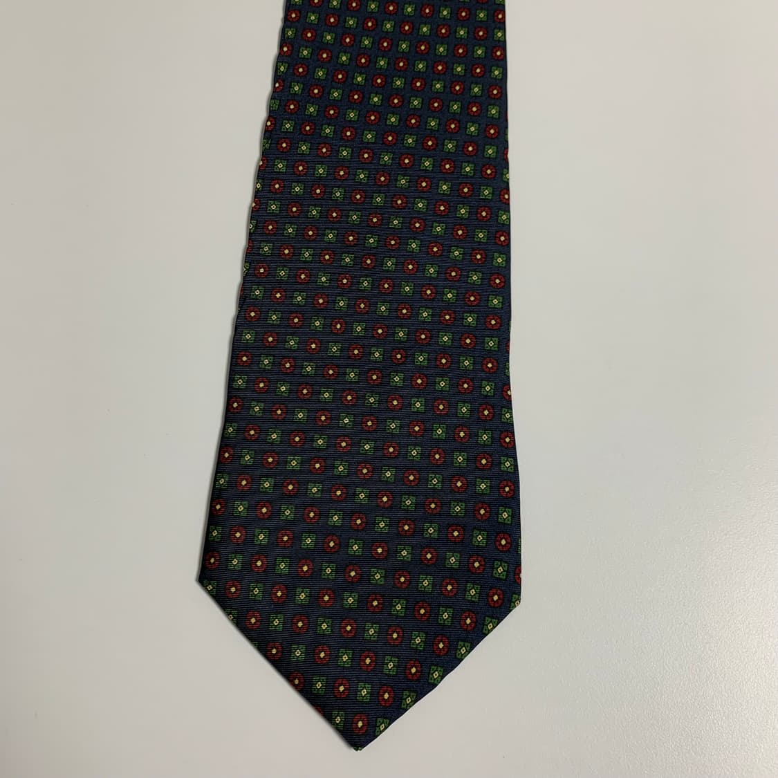 멀버리(Mulberry) 프랑스 100실크 기하학적패턴 명품넥타이 A+ 상품이미지10