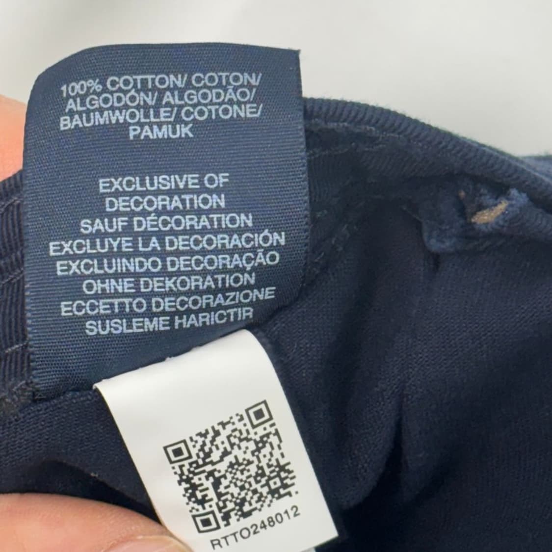 TOMMY HILFIGER 자수 로고 볼캡 네이비 상품이미지9