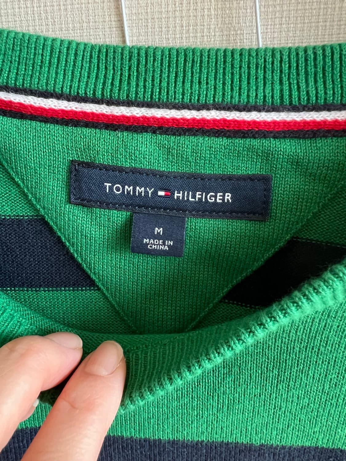 타미힐피거 그린 니트 상품이미지3