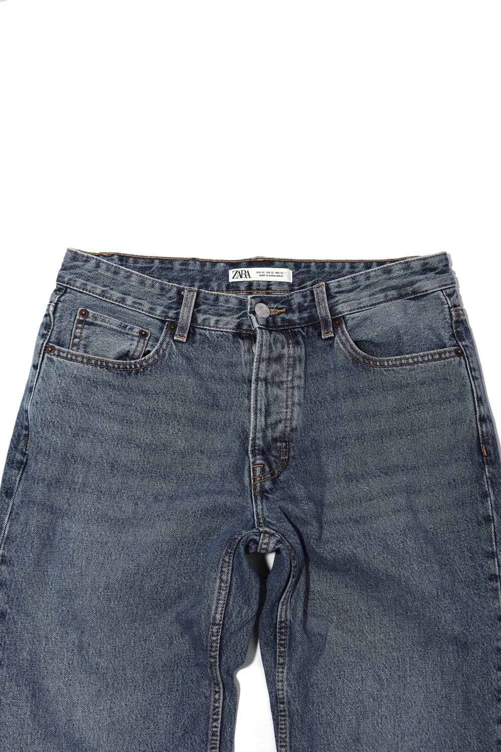 ZARA 레귤러 테이퍼드 핏 데님 팬츠 size 32 상품이미지3