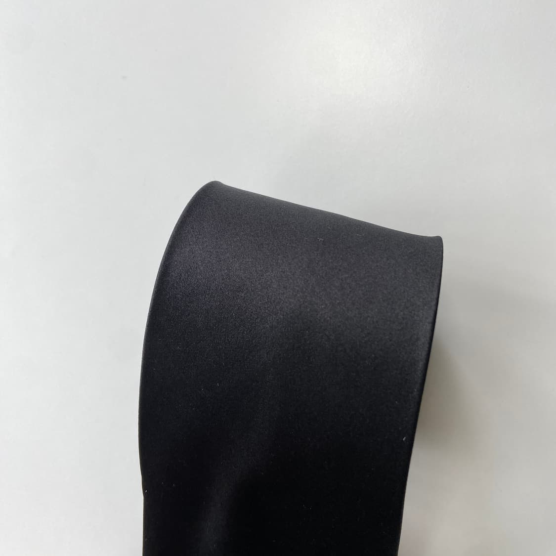 visaruno 블랙 실크 넥타이 8.4cm 상품이미지6