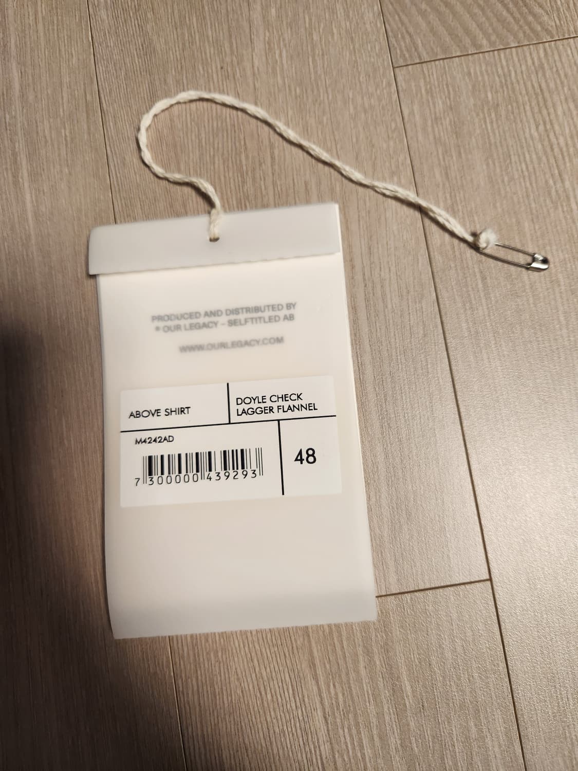 아워레가시 어보브셔츠 도일 체크 48 상품이미지2