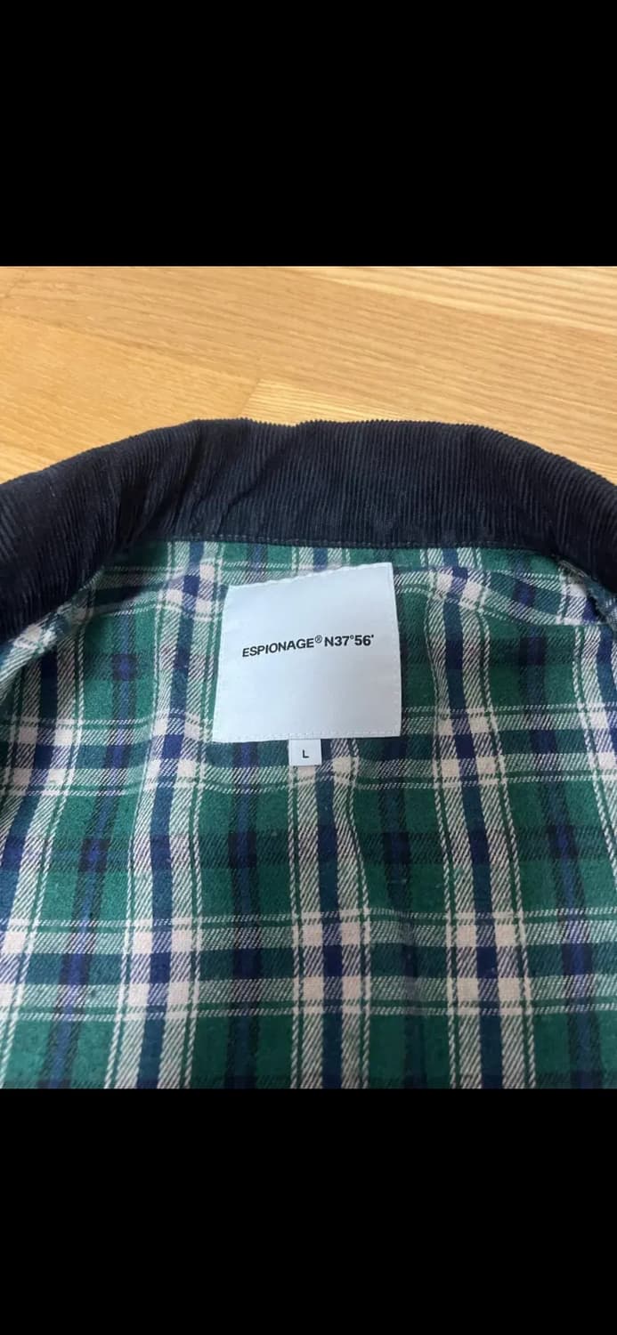 에스피오나지 워시드 캔버스 블루종 워크자켓 차콜네이비 L 상품이미지4