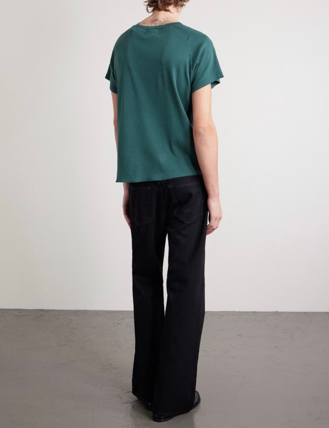 erd 크롭 프린트 코튼 티셔트 M 상품이미지3