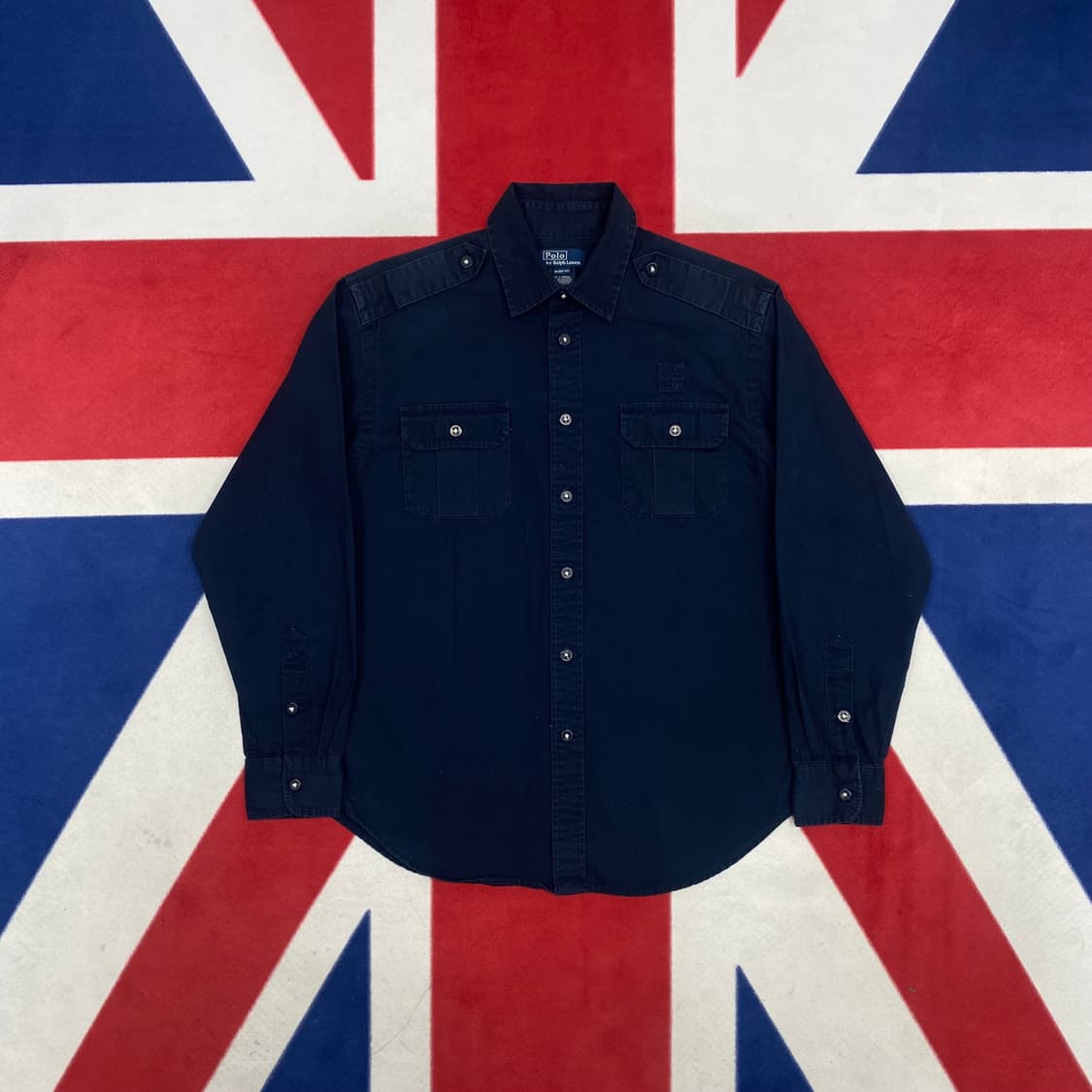 폴로 네이비 셔츠 실측 여성 44-55반 상품이미지1