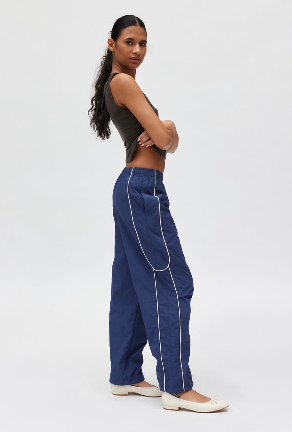 Urban outfitters bdg 파라슈트 나일론 팬츠 블랙 S 상품이미지1