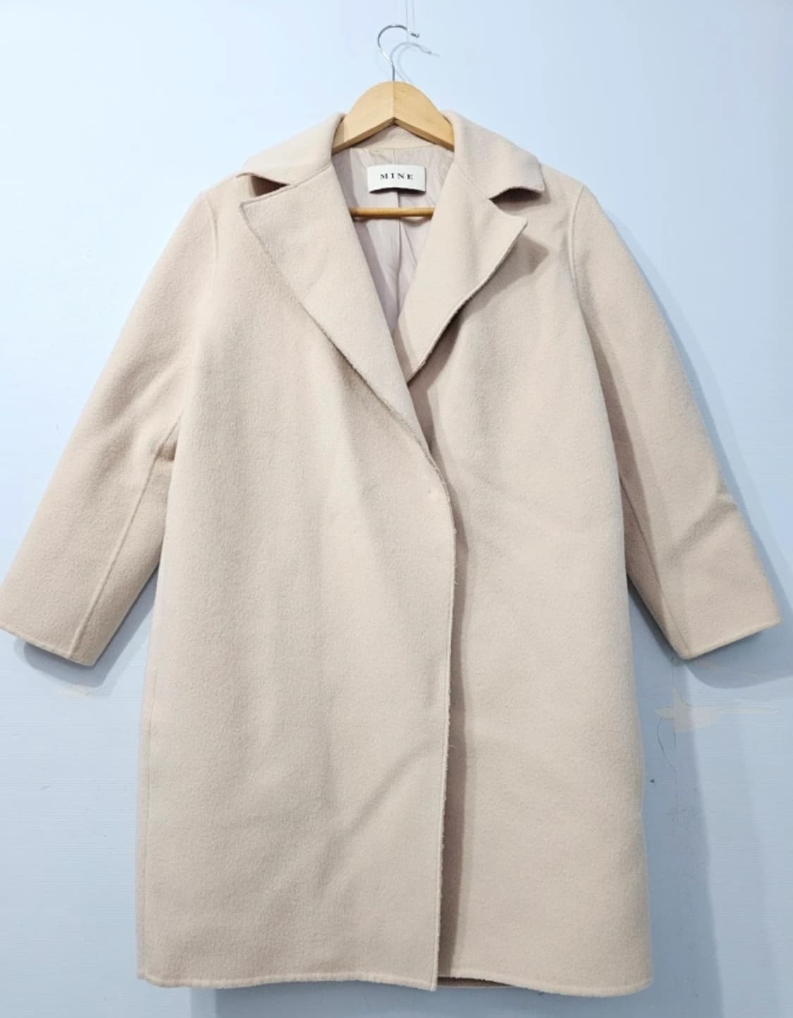 한섬 마인 MINE 핸드메이드 캐시미어 오버핏 코트 ~FREE 상품이미지1