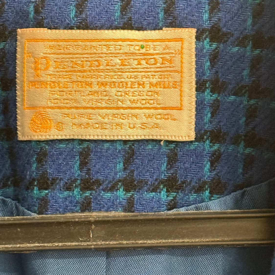 USA 펜들턴 울 블루 하운드투스 자켓 상품이미지2