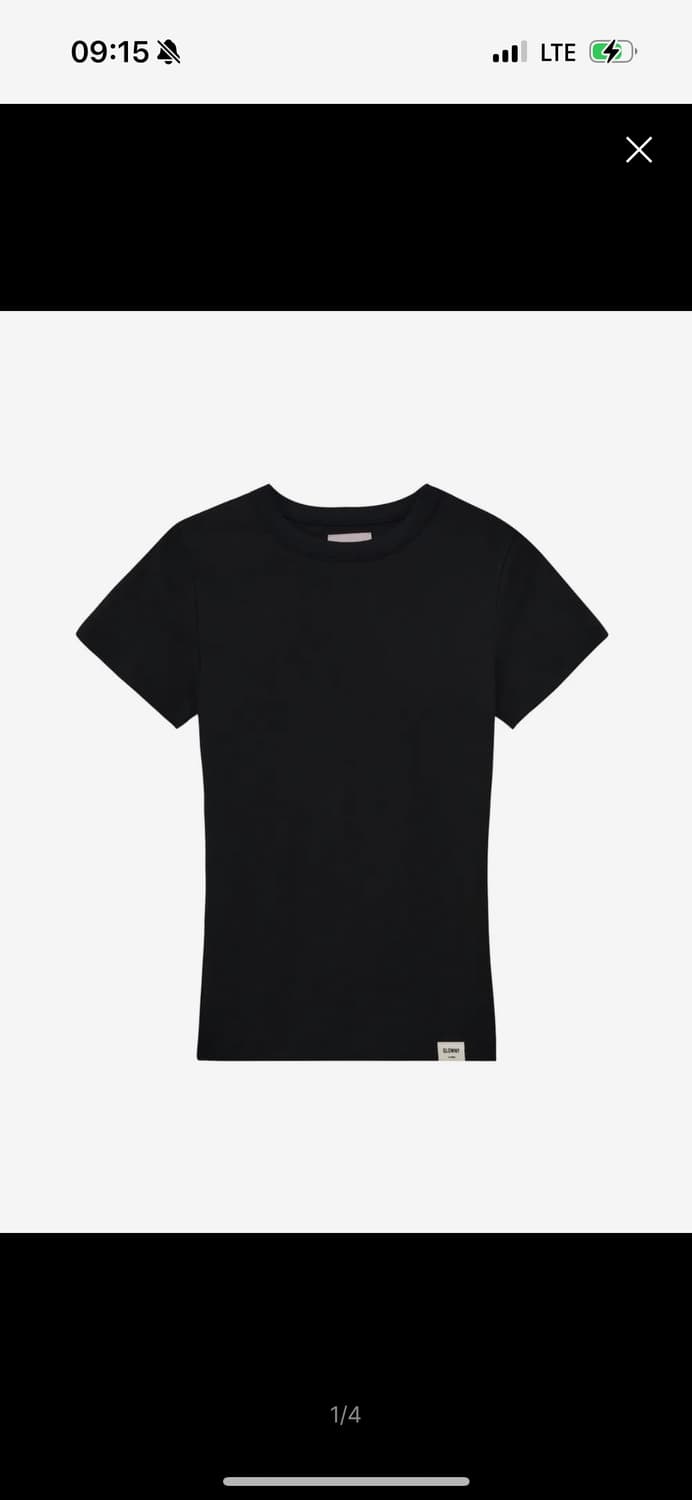 글로니 G CLASSIC FITTED TEE (BLACK) 상품이미지1