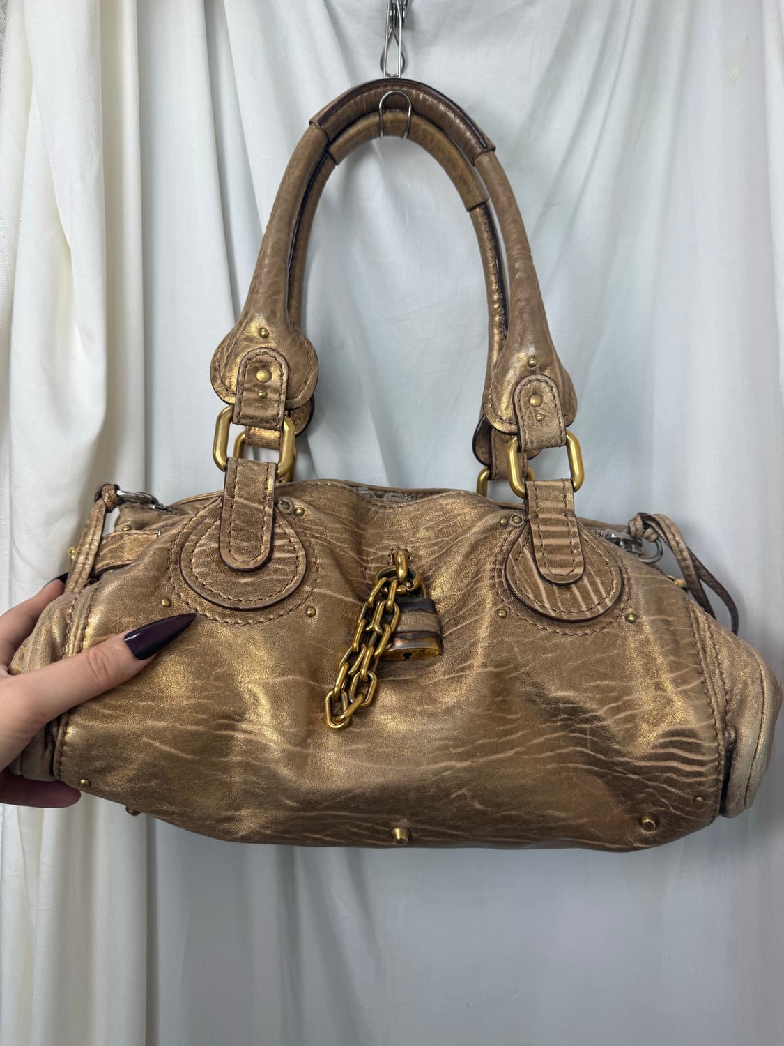 Gold Chloe paddington bag  상품이미지1