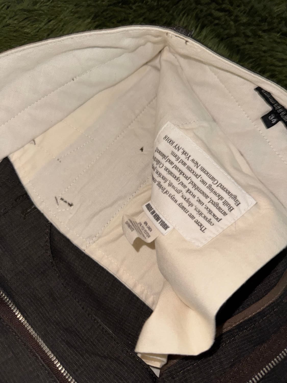 [34] 엔지니어드 가먼츠 루즈핏 린넨 블렌디드 신치백 팬츠 상품이미지4