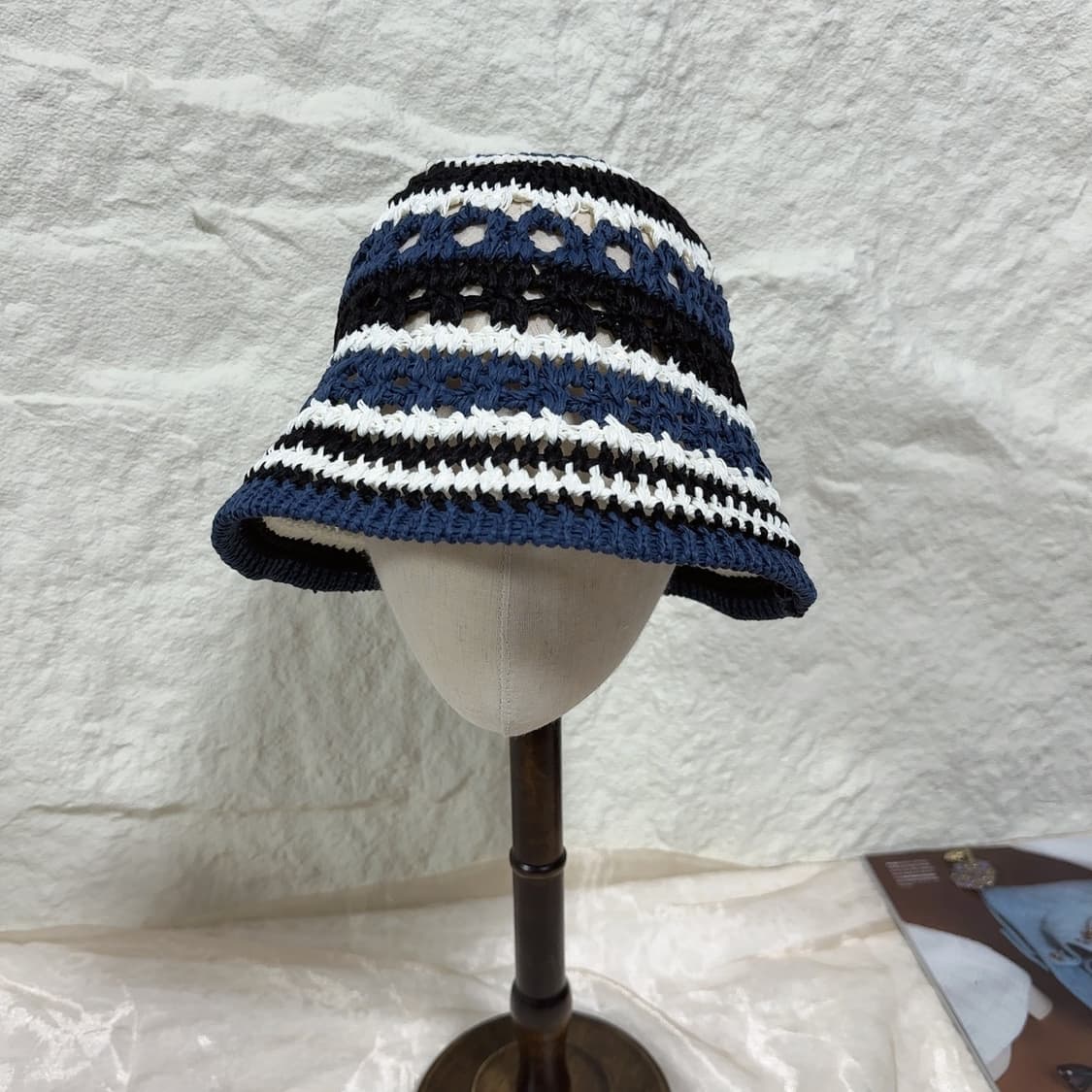 빈티지 스트라이프 벙거지 모자 상품이미지1