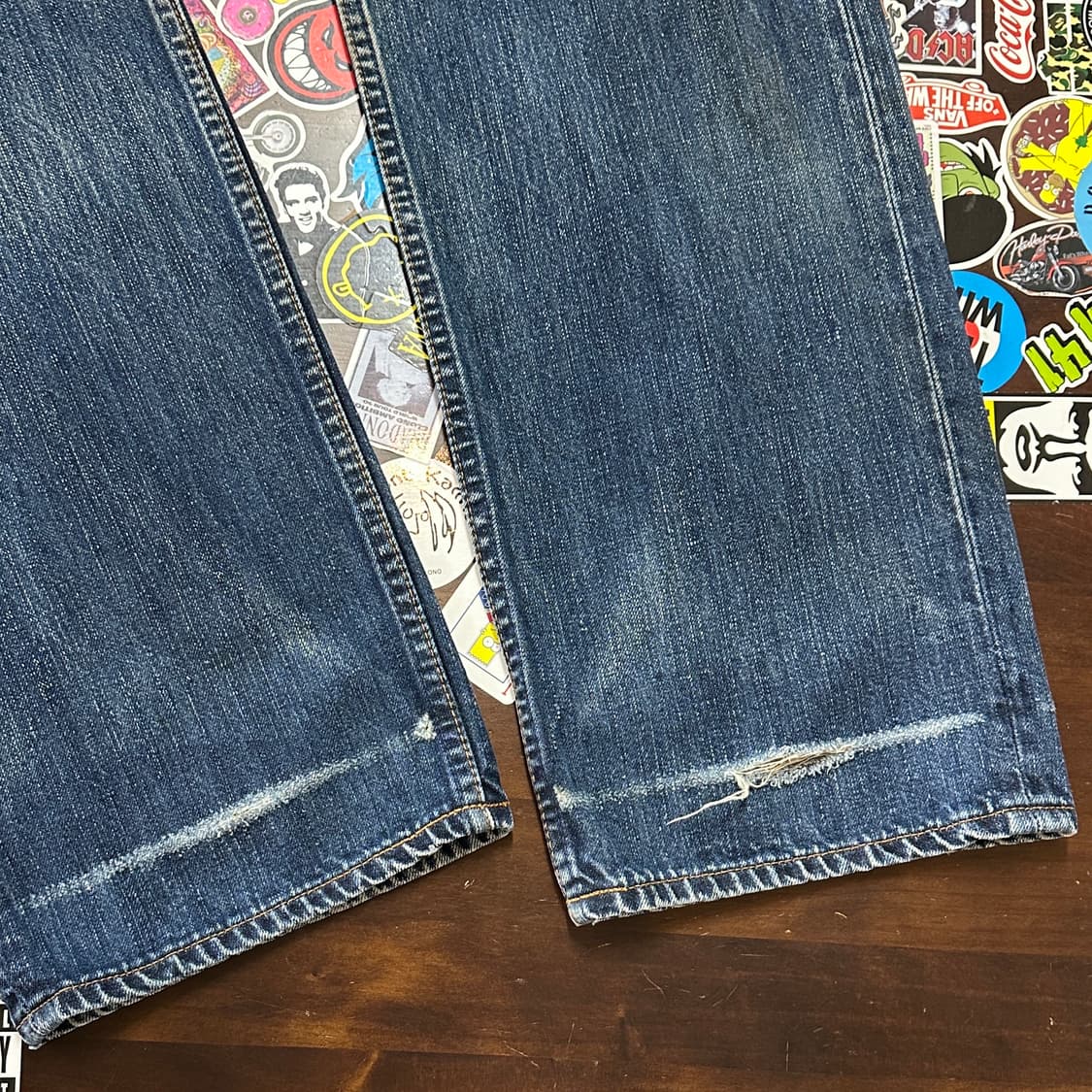 90s JPN 리바이스 503 블루 진 데님 팬츠 32 상품이미지5