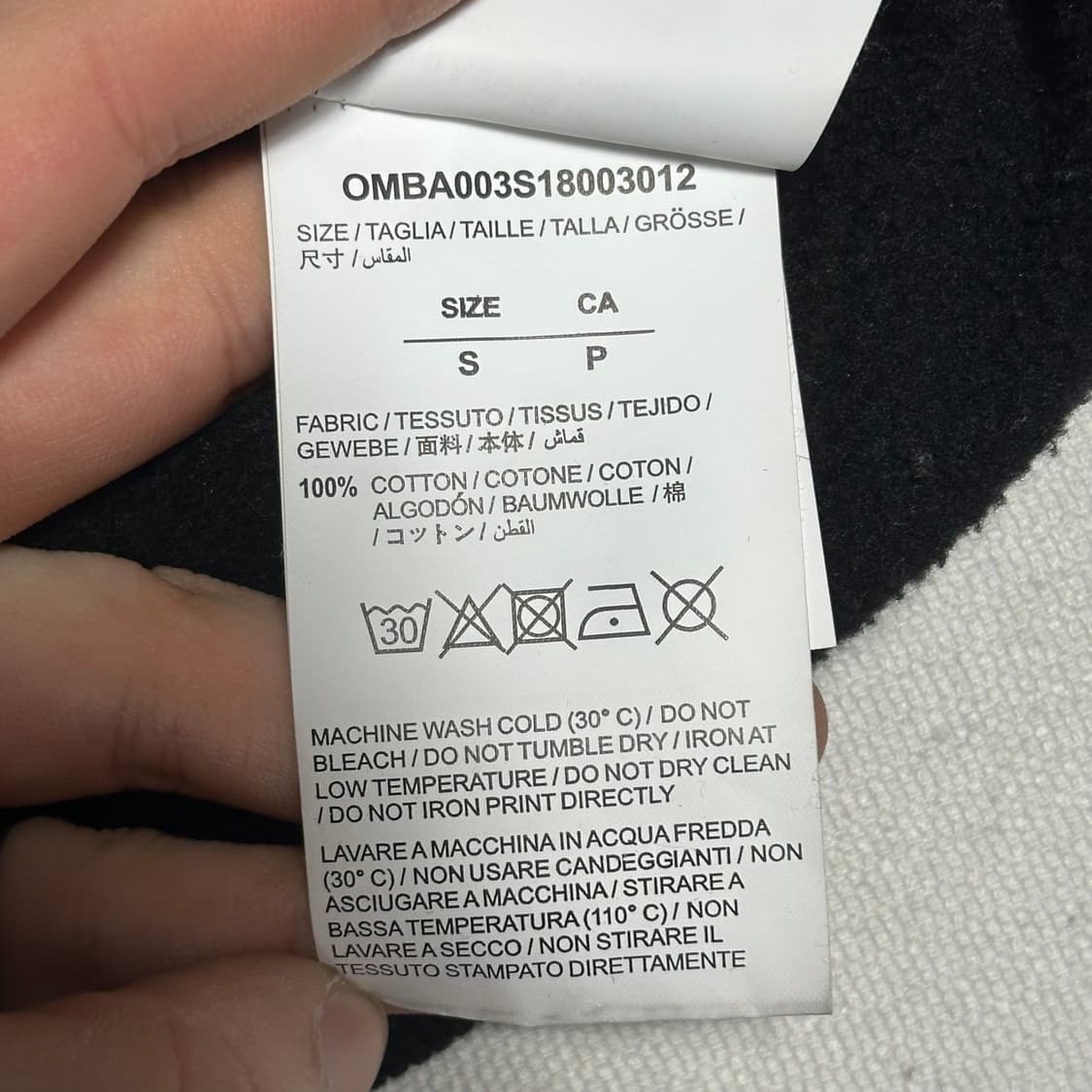 Off-White 2018 S/S 모나리자 애로우 오버사이즈 맨투맨 상품이미지4