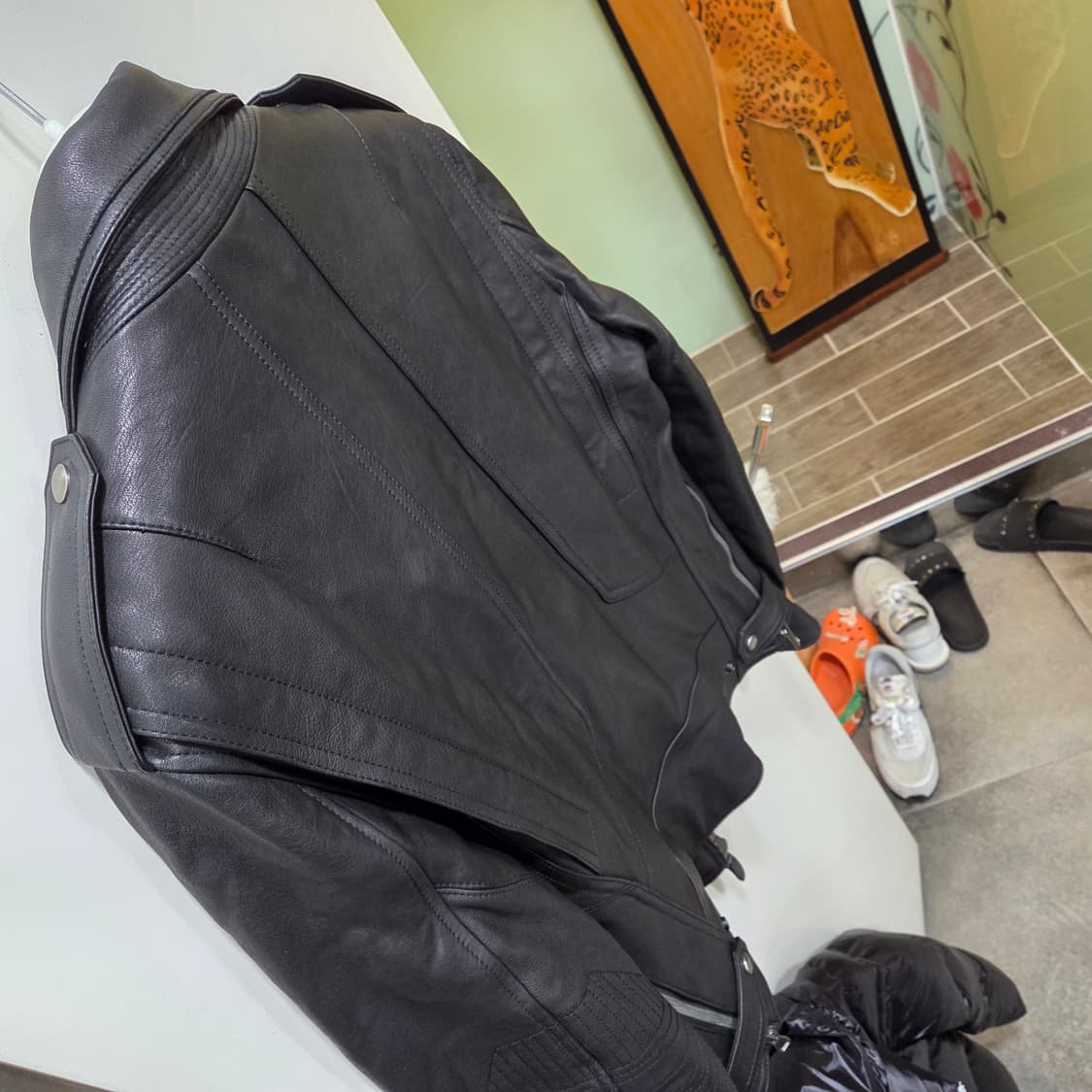 타임옴므 라이더 가죽 자켓 상품이미지5