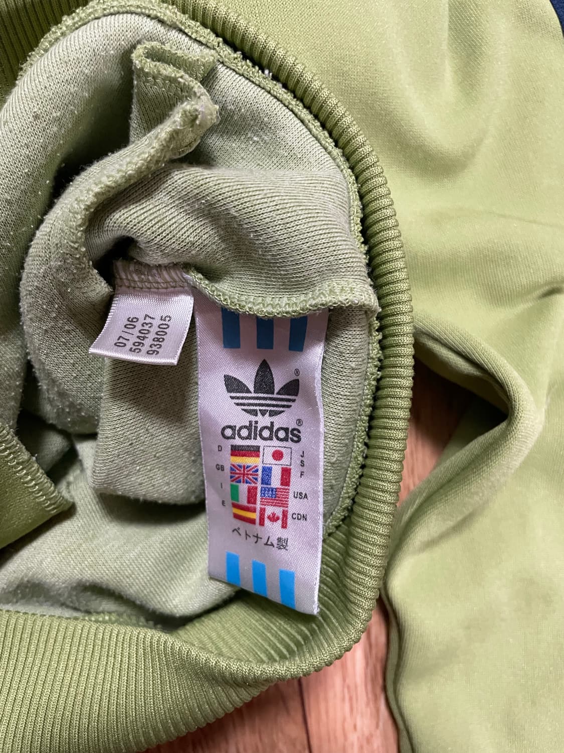 아디다스 연두 메로나 말차 그린 후드집업 져지 트랙탑 상품이미지4