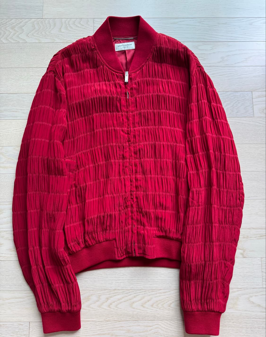 생로랑 22S/S 실크 크레페 테디 자켓 상품이미지3