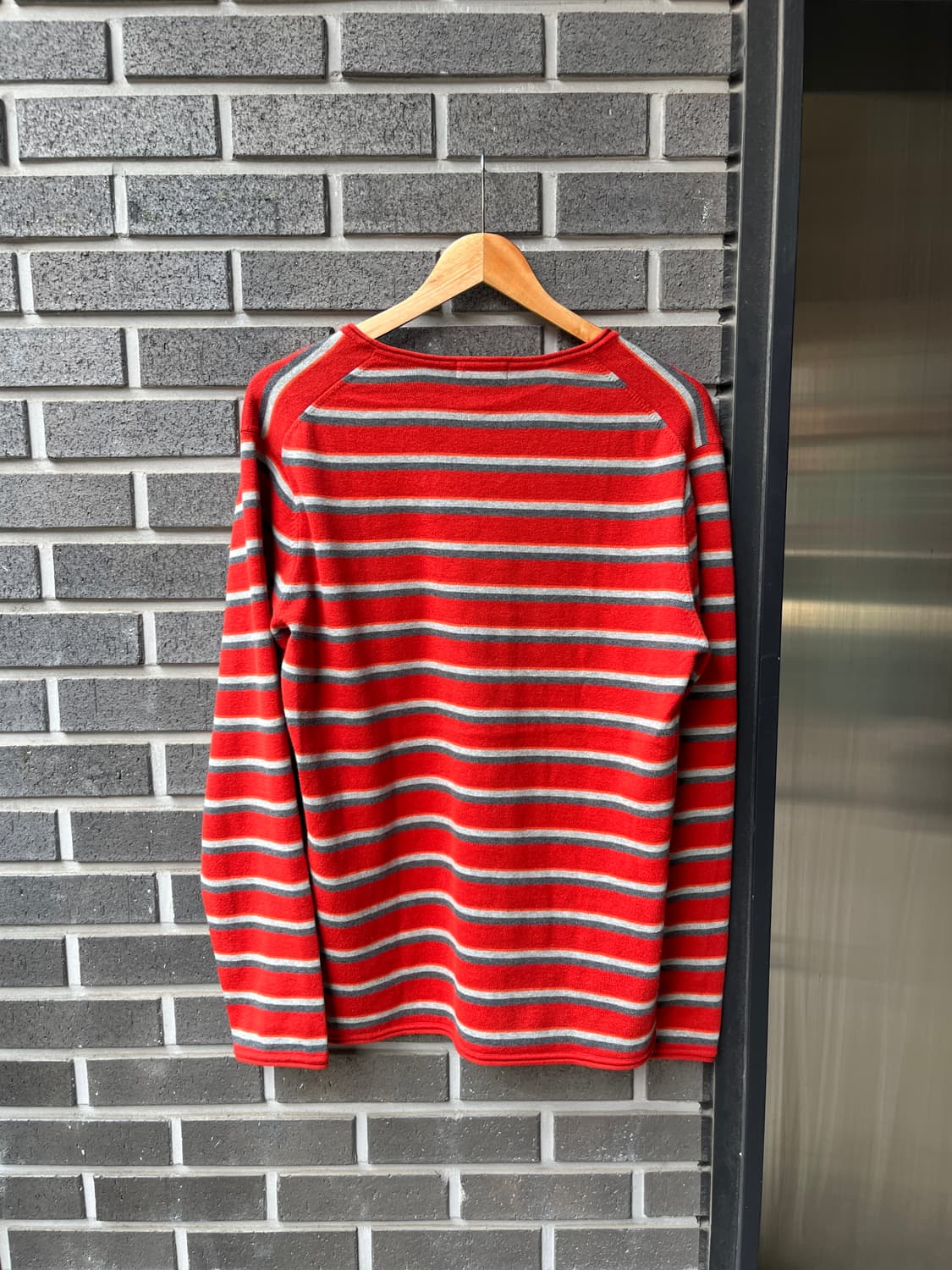 Burberry 버버리 로고 스트라이프 스웨터 레드 3 상품이미지9