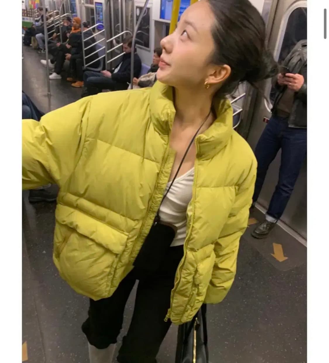 유이니 패딩 덕다운 블랙 상품이미지3
