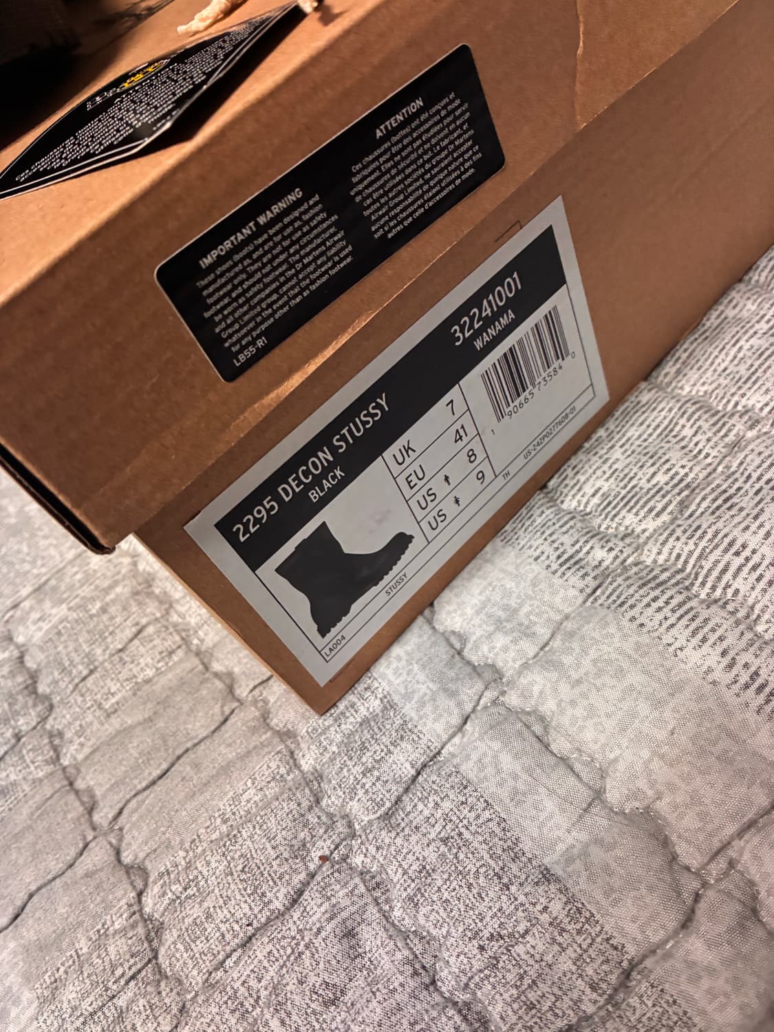 닥터마틴x스투시 데콘 엔지니어부츠 블랙 260 상품이미지5