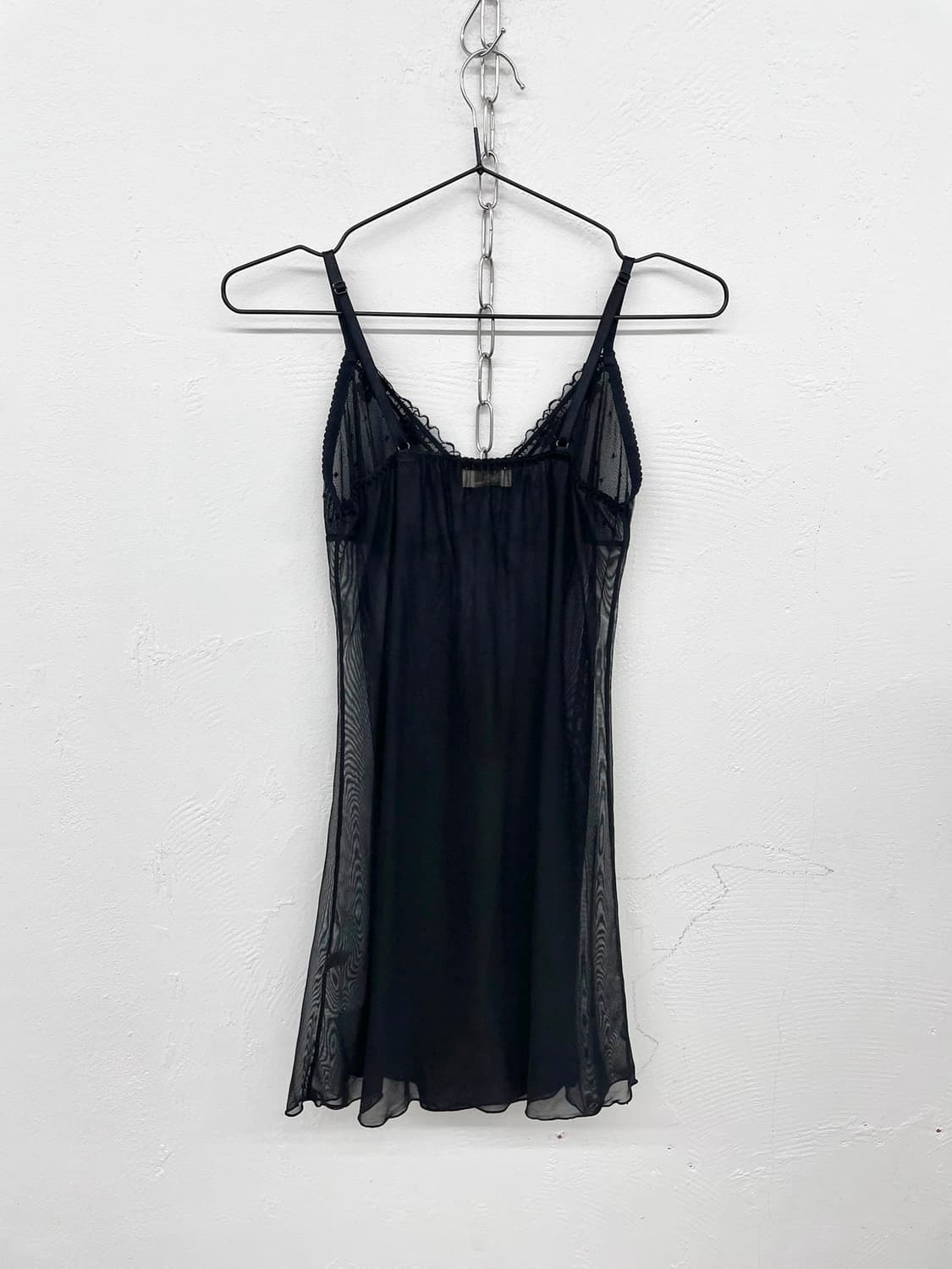 블랙 시어 레이스 슬립 상품이미지6