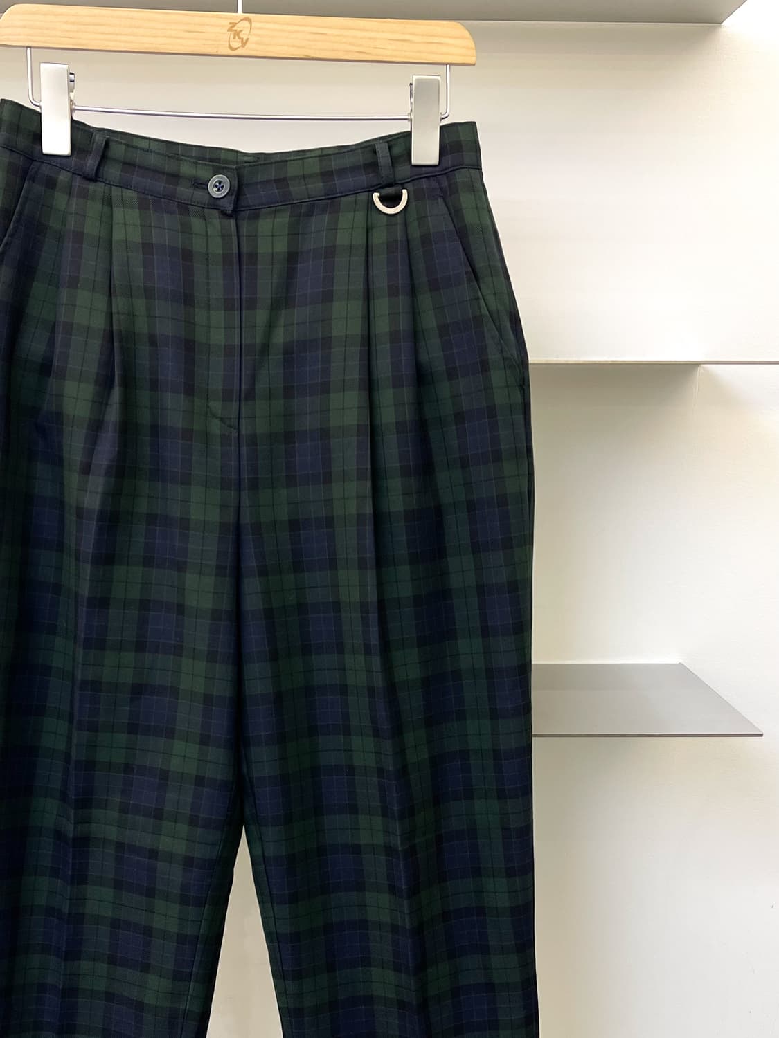 크리스챤 디올 90s 울 타탄 체크 슬랙스 상품이미지2