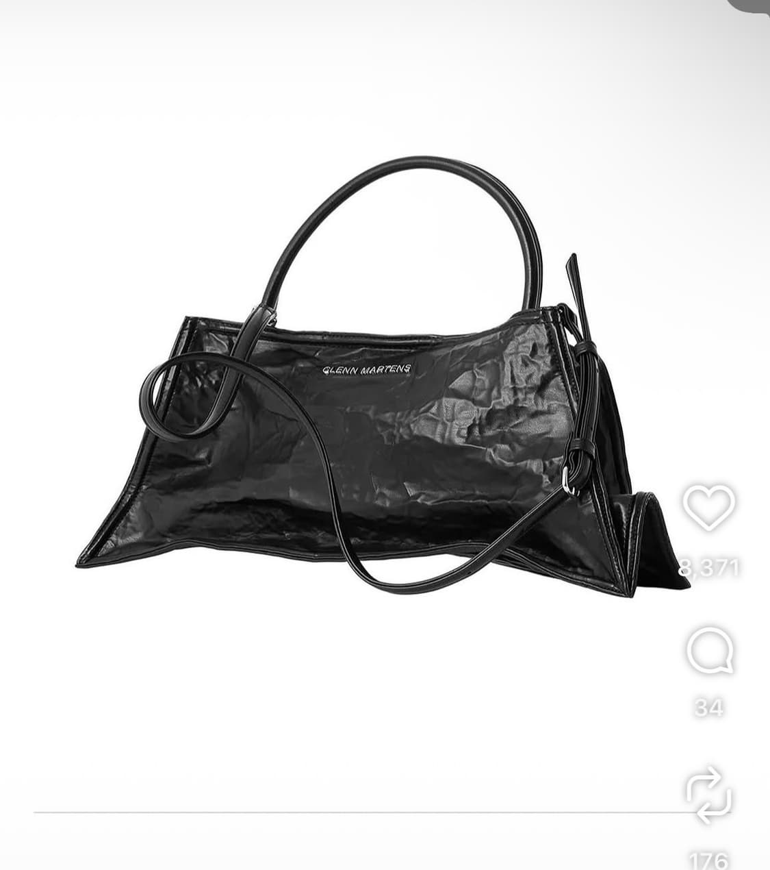 H&M 글렌마틴스 콜라보 숄더백 블랙 상품이미지1