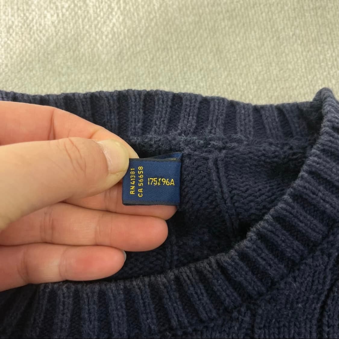 폴로 네이비 니트 M 상품이미지4