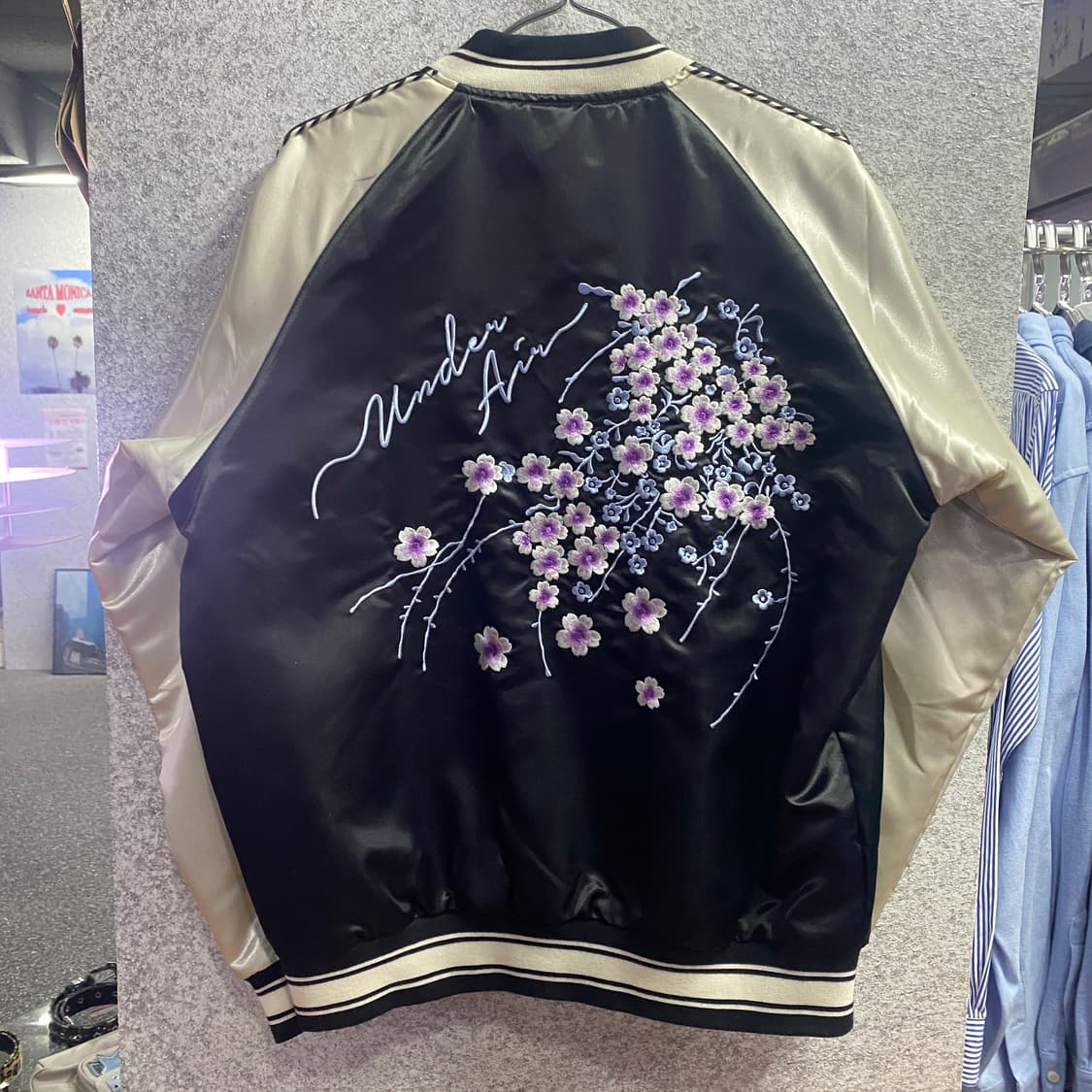 언더에어 벚꽃 스카쟌 블루종 자켓 B3885 상품이미지6