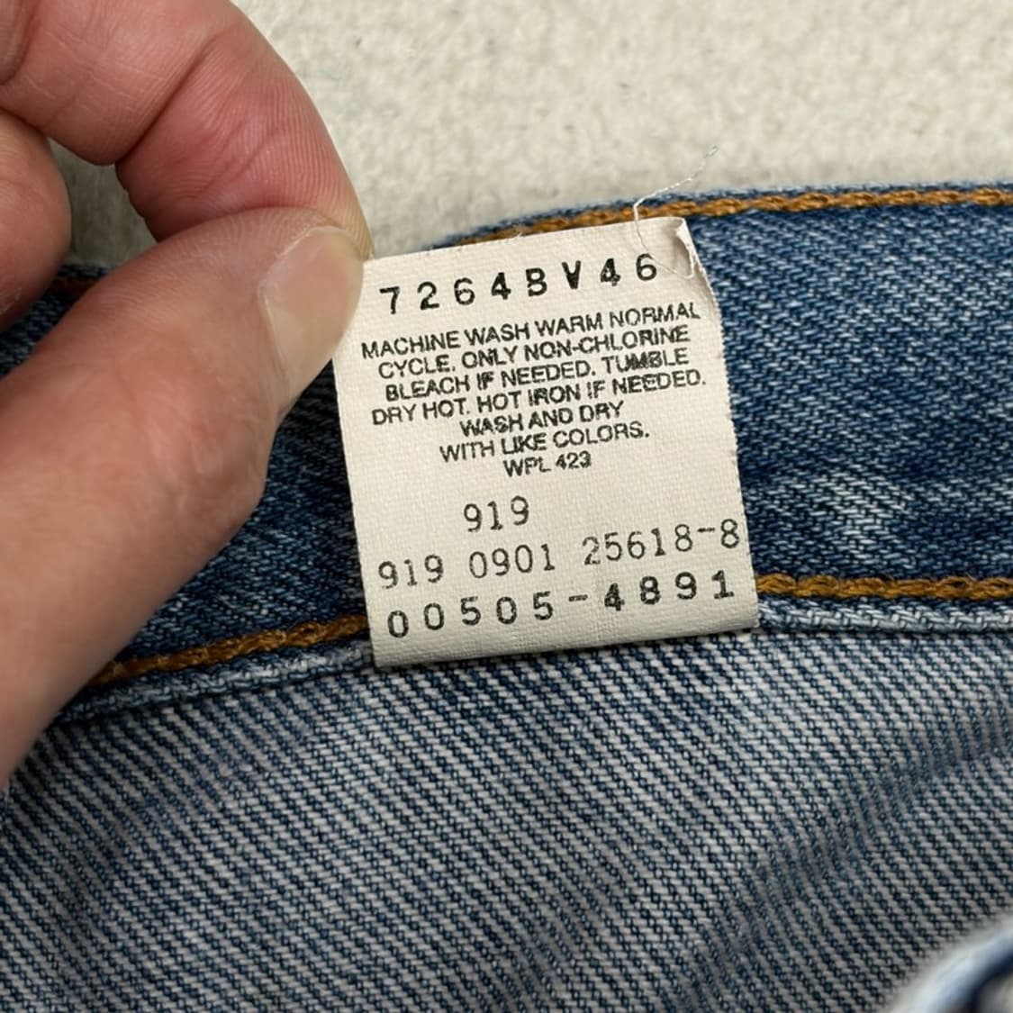 LEVI'S 505 레귤러핏 데님진 32X30 상품이미지5