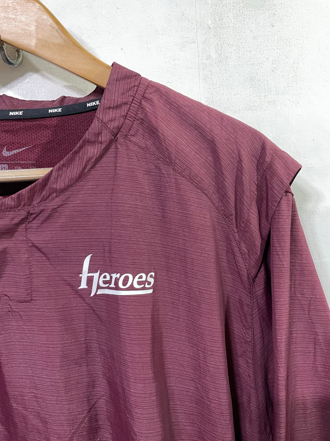 KBO 나이키 히어로즈 선수지급용 긴팔웜업 바람막이 2XL 상품이미지3