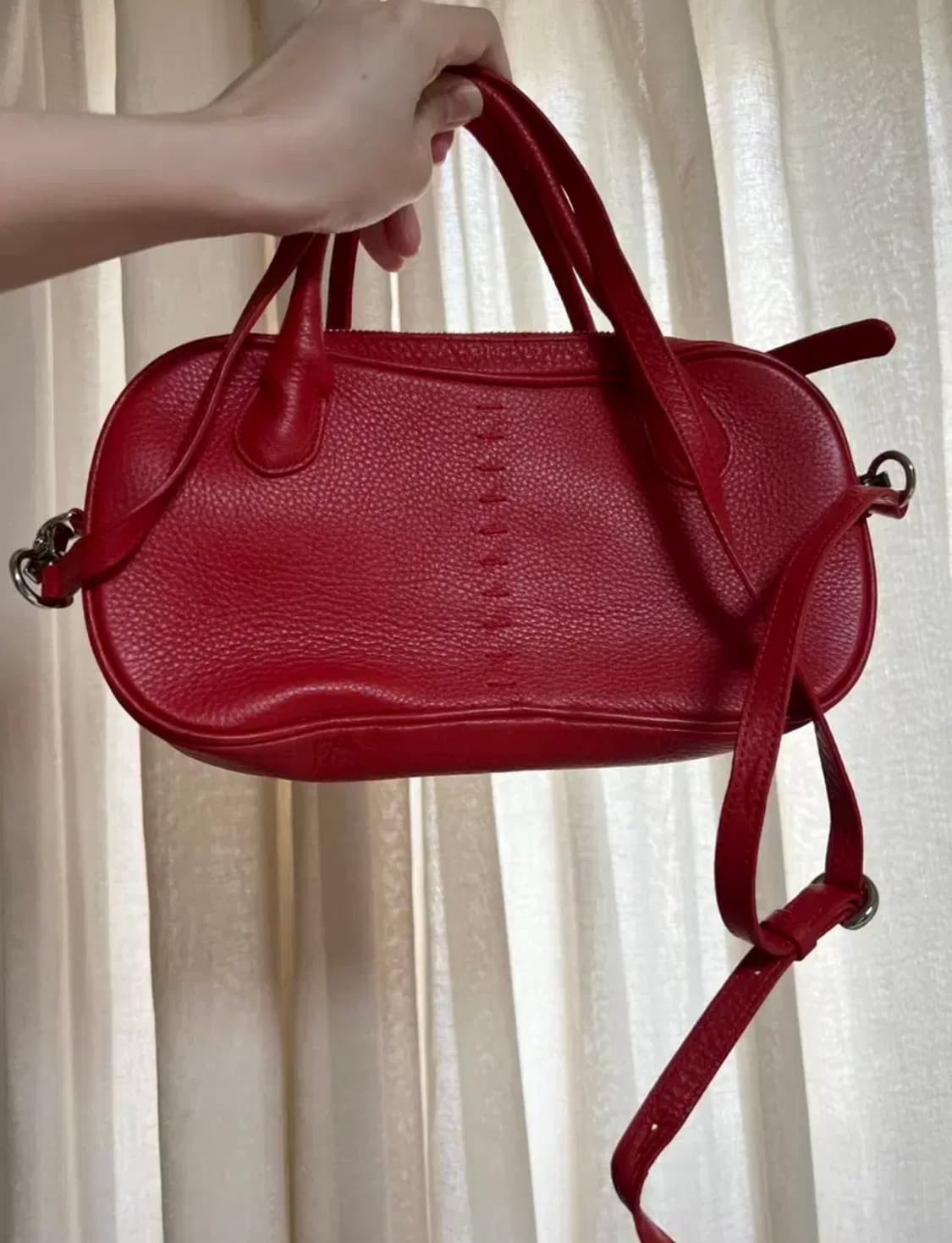 마뗑킴 피넛백 레드  상품이미지3